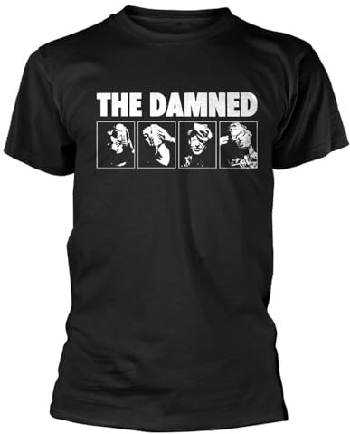 Plastichead The Damned Headshots T Shirt M Black