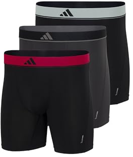 adidas Herren Boxer Brief (3 Pack) - Active Micro Flex Eco - Boxershorts - Bequeme Unterwäsche