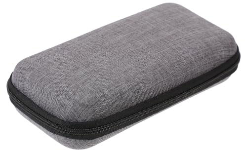 OKUMEYR Portable Microphone Storage Case with Zipper Cable Organizer Bag for Earphones Chargers Power Banks Capacity Travel Pouch for Electronic Accessories Grey