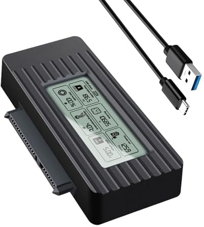 External Hard Drive Adapter - USB Harrd Drive Reader Adapter for 2.5/3.5 , External Hard Drivee Recovery Converter Cable for Data Transfer Backup Computer Laptop Home Office