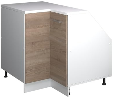 Vicco Eck-Küchenschrank für Dachschrägen R-Line, Sonoma, 75.6 cm