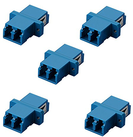 SIENOC 5x LC-LC Duplex Optical Fiber Optic Cable Coupler Adapter Coupling
