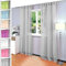 Gräfenstayn 2er-Set Venezia transparente einfarbige Gardine (LxB) 245x140cm mit Schlaufen und Öko-Tex Siegel Standard 100: „Geprüftes Vertrauen“ aus Voile (Grau)