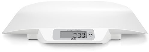 Alecto BC-30 Alecto Baby BC-30 Babywaage digital, für Babys und Kleinkinder bis max. 20 kg mit Stabilisierungssystem und bis zu 5 Gramm genau, weiß