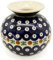Bunzlauer Kugelvase 12,5 cm (Dekor Kranz)