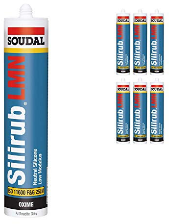Anthracite Grey Soudal Silicone Sealant Slirub LMN All Purpose External Low Modulus Neutral Cureal Low Modulus Neutral Cure