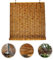 Rollos zum Aufrollen für den Außenbereich, Schilfrohr, Bambusvorhang, feuchtigkeitsbeständig/wasserdicht, Sichtschutz, Raffrollo, handgewebt, 125 x 225 cm
