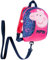 Peppa Wutz Kinderrucksack Mädchen mit Leine, Kleinkind Zügeln und Baby Lauflernhilfe Rucksack Klein 1-4 Jahre (Navy/Rosa)