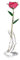 Tnfeeon 24 Karat Gold Rose mit Langem Stiel in Geschenkbox Getaucht