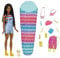 Barbie HDF74 Doppelpack! Camping Brooklyn Puppe (brünett mit geflochtenen Zöpfen, ca. 29 cm) mit Hündchen, Rucksack, Schlafsack, 10 Camping-Zubehörteilen, Geschenk für Kinder ab 3 Jahren