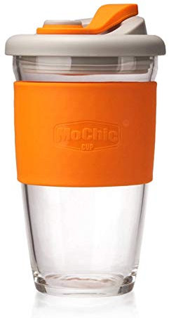 NC MoChic Moses glass coffee cup custom spill-proof cup with lid borosilicate glass cup wholesale