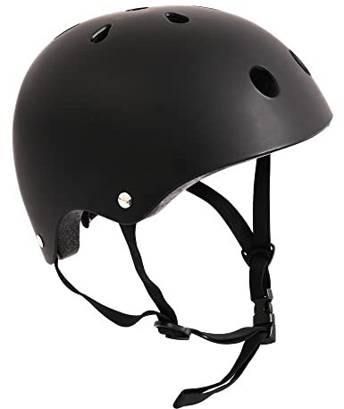 M.Y X-Skate Black Adjustable Junior Skate Helmet For BMX Cycling Scooter Skateboarding