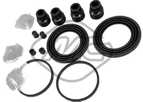 Metalcaucho 43014 Bremssattel-Reparatursatz Vorne Kompatibel mit NISSAN Qashqai/Qashqai +2 I J10, NJ10 X-TRAIL T31