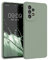 kwmobile Housse Compatible avec Samsung Galaxy A53 5G Coque - Housse de téléphone Protection Souple en TPU Silicone - Vert Gris