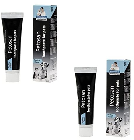 Petosan Zahnpasta für Tiere - Doppelpack - 2 x 50 ml (2 x 70g)