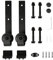 YIMING Roulette Porte Coulissante Kit de Roulette pour Porte Coulissante Accessoires pour Portes Coulissantes Roulette Kit Seulement, Recommandé pour Rails Plus de 244 cm/8 FT