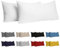 Dreamzie Kissenbezug 40x70 (Set mit 2) - 100% Jersey Baumwolle 150 g/qm Kissenbezüge -Weiß - Für Kissen 40x70 cm - Kissenhülle - Kissenbezug - Resistent und Hypoallergen