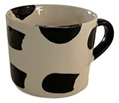 Sudemota Tasse à café Créature tasses vache blanche tasse à café en céramique petit déjeuner boire lait thé salon tasse Couple cadeaux mignon créatif tasse avec poignée