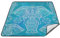 YOUJUNER Picknickdecke 200x200cm, Mandala Elefantendekor groß wasserdicht Campingdecke faltbar Strandmatte Picknick-Matte