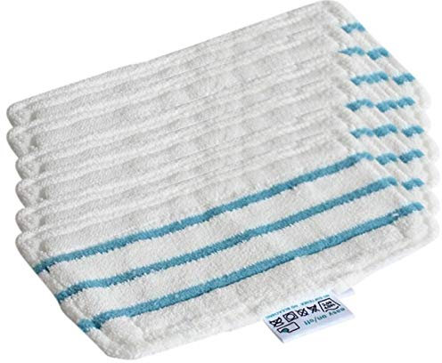 Axaooqeld 6-Piece Mop Pads for Black & Steam Mop FSM1610 FSM1630 Washable and Reusable Wipe Cloth