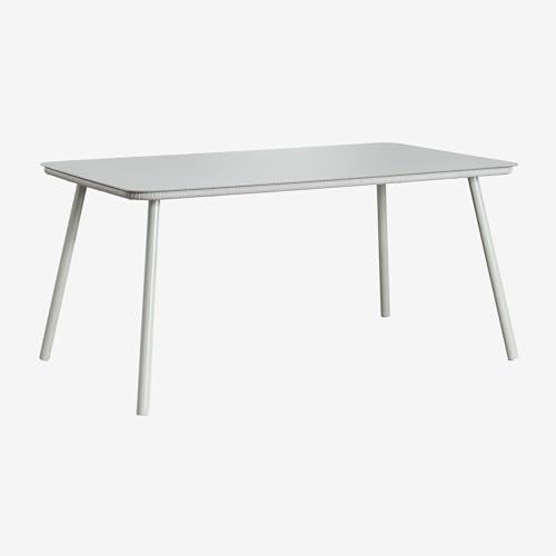 SKLUM Rechteckiger Gartentisch 160x90 cm aus Glas und Aluminium Arhiza -