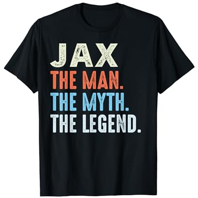 JAX The Legend Name Personalisierte Süße Idee Herren Vintage JAX T-Shirt