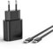 Chargeur Rapide Samsung, pour Samsung Galax S25 S24 S23 S22 S21 S20 Série, A15 A16 A14 A13 A54 A55 A56 A35 A36 A25 A26 5G Chargeur Rapide 25W de Rechange d'origine + 2m Type-C Câble (Noir)