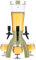 Bierzapfanlage, Bierfass-Bierzapfanlage mit Kühler, Partyturm-Bierzapfanlagen-Set mit 3 Zapfhähnen, Party-Getränkespender (Gold 17 x 57 cm)