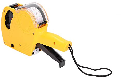 MX5500 Preisauszeichnungspistole Preisauszeichner Preisschild Pistole Kit mit weißen Etikettenpistolen-Aufklebern und extra Tintenrollern 8-stelliges Preisetikett zur Verwendung im Büro Geschäft