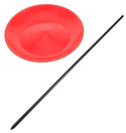 SUPVOX 1 Set Juggling Plates with Rods Durable Juggling for Circus Performances Party Entertainment and Sensory Training