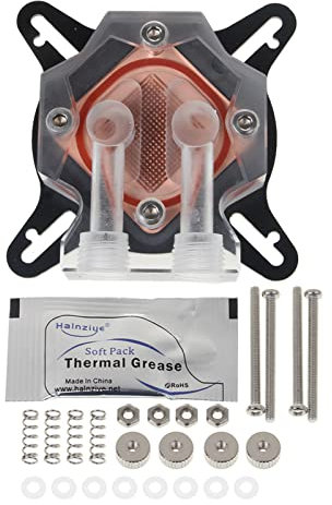 FUUGlan CPU Raffreddamento Ad Acqua G1/4 Computer Water Cooler Block PC Waterblock Trasparente Acrilico Top Per Per 1156
