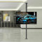 TV Mount Stands LCD TV 360 Degree Rotating Frame Floor Stand ，Adjustable Tilt Swivel TV Ceiling Mount(60-85cm)