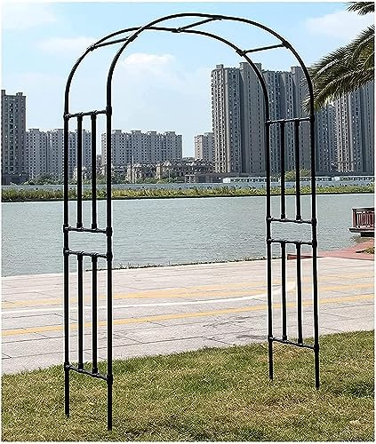 Arco decorativo per matrimonio, padiglione in metallo con rose e piante rampicanti, per feste e eventi