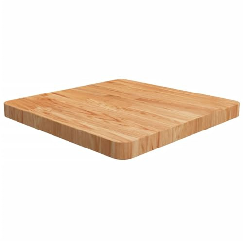 1. Massive Eiche & Langlebigkeit Diese 50x50x4 cm große, hellbraune Tischplatte aus massivem Eichenholz mit Lasur bietet außergewöhnliche Stabilität und eine dichte Maserung für EIN