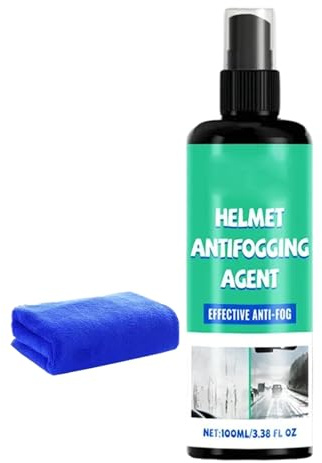 Anti-Beschlag Spray Für Helmvisier 100ml Sicherer Streifenfreier Reiniger | Helm Pflege Für Skibrillen, Fußball, Sport Und