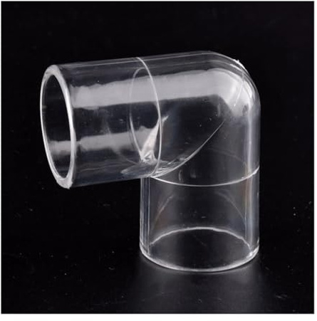 1 Stück Acryl-Winkelstück, transparent, for Aquarien und Gartenwasserleitungen – 16 mm bis 50 mm(25mm)