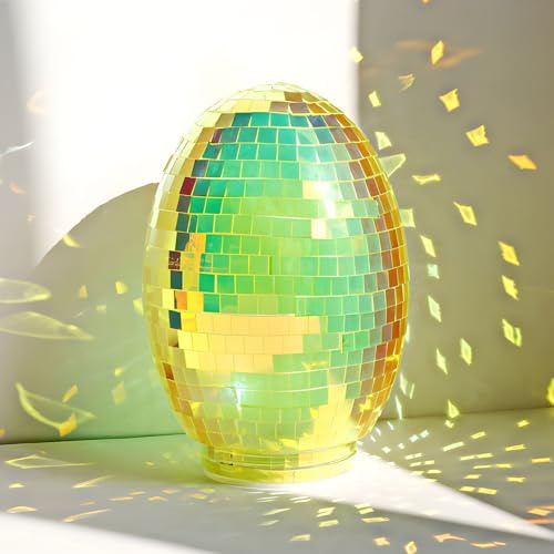 Osterdeko Ostereier Mit LED Licht, Glas Ostereier Deko Mit Beleuchtung Frühlingsdeko Nachtlicht Batterienbetrieben, Multifunktional Osterdeko Tisch Led Ostereier-Lichter Für Ostergeschenke (C)