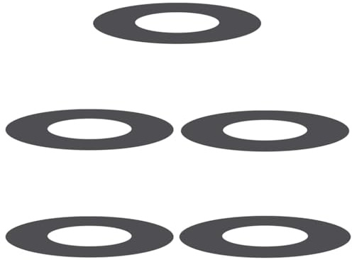 GeenYuu Schwarzer Stahl Baumring 5 Stück Ø30/60 cm geeignet für Flache Baumringe, langlebig und robust, ideal für Garten, schützt Wurzeln, verbessert Landschaftsästhetik