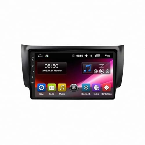 Coche con Carplay Android Auto Inalámbrica para Nissan Sentra B17 2012-2017 A-Pple Carplay & Android Auto, Autoradio Portátil Car Play con Pantalla Táctil, 4 Nuclear 2G+32G
