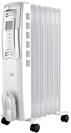 Zanussi 503025 Radiateur à bain d'huile avec thermostat électronique 2500 W
