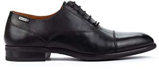 Pikolinos Zapatos Cordones en Cuero Bristol para Caballero Color Black