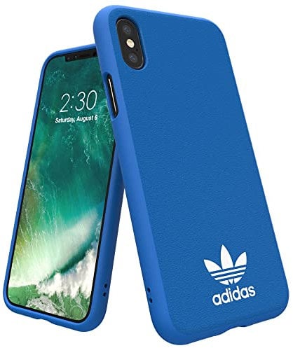 adidas 29192 Originals Basic Logo TPU Moulded Case for Apple iPhone X - Blue Bird/White