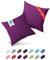 Buymax® Kissenbezug 80x80 cm (2er-Set) 100% Jersey Baumwolle - Kissenbezüge für Kissen 80 x 80 cm - Aubergine - Kopfkissenbezug mit Reißverschluss - Kissenhülle - Oeko-Tex Zertifiziert