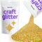 Hemway Craft Glitter - Gold Holographic | Fine Metallic Sequin Flakes for Resin & Epoxy Crafts | Supplies for Tumblers, Cards, Jewellery, Candle, Hair, Face, Body & Nail Art | 100 g