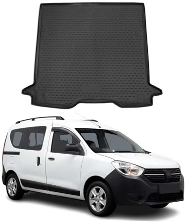 OMAC Kofferraumwanne für Dacia Dokker 2015-2021 TPE Schwarz | Kofferraummatte, Laderaumwanne, Allwetter, fahrzeugspezifisches Produkt, Antirutsch, 3D-Passform, wasserdicht