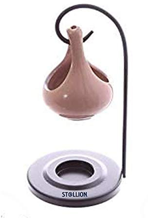 St@llion Duftlampe in Tropfenform, aus Keramik, zum Aufhängen, mit Ständer, zufällige Farbe, 1 Stück