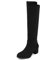 DREAM PAIRS Stivali Donna Scarpe Ginocchio Tacchi Classico Tinta Unita Stivali Donna Slip-On,Size 41,Nero,Jennifer-3
