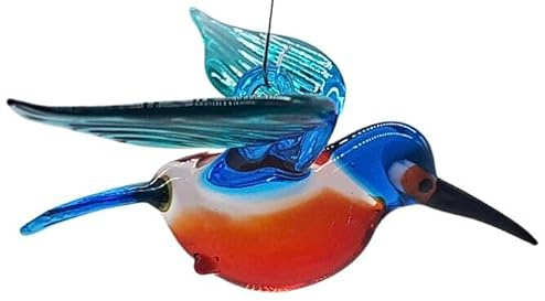 Glasvogelwelt Hängevogel Eisvogel im Sturzflug, Hanging Ornament, Glas, Vogel, Geburtstag, Weihnachten, Ostern, Jubiläum, Nikolaus, Muttertag, Feiertag, Einzug