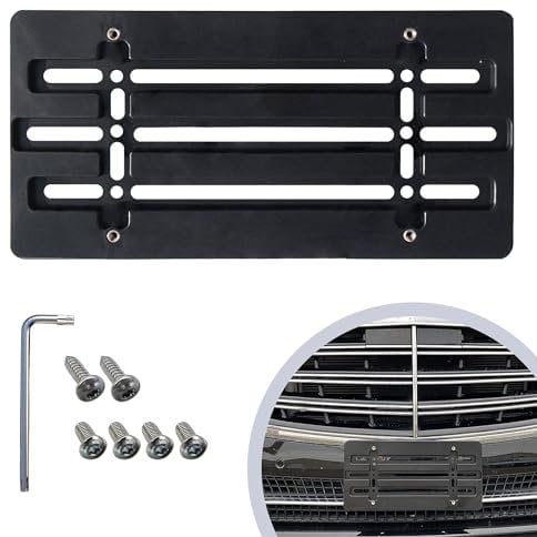TN TrunkNets Inc License Plate Bumper Mount Holder Bracket for Mercedes-Benz 2000-2021