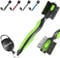 prowithlin 2 in 1 Golf Club Bürste und Groove Cleaner, Multifunktionaler Bürstenkopf mit Nylon- und Drahtborsten, Einziehbare Metallschnalle (Grün)